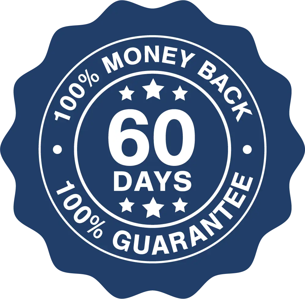 JellyThin 60-day money-back guarantee badge